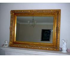 MirrorOutlet Espejo de peluquería y Belleza Dorado Elizabethan Completo con Cristal de Pilkington Tamaño Grande 102 cm x 77 cm con Enorme Marco de 12,7 cm.