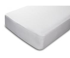 Pikolin Home - Protector de colchón, 100% bambú, impermeable, color blanco, 150x190/200cm-Cama 150 (Todas las medidas)