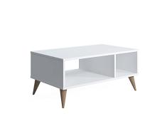 Marca Amazon - Mesa de café Movian Vega, 90 x 55 x 40 cm, blanco