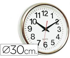 Q-Connect Reloj de Pared, Blanco, 28 cm