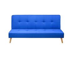 Studio Decor Unai Sofá Cama, Tapizado Tela, Azul Oscuro, Mediano