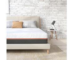 Sweetnight Colchón Muelles, Memory Foam, Blanco, 135 x 190 x 25 cm
