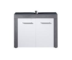 trendteam smart living Muebles Gabinete de la vanidad, Madera, Gris, 72 x 56 x 34 cm