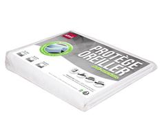 Abeil Protector de colchón – Impermeable en algodón blanco, Cama 90 x 190 cm.