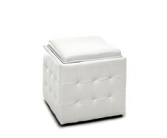 Wink design, Fontana, puf, madera, blanca