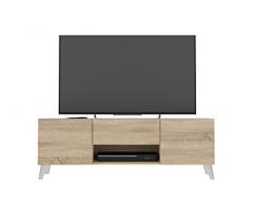 FMD Möbel Brighton 2 Tablero de TV, Madera de Roble, rechteckig