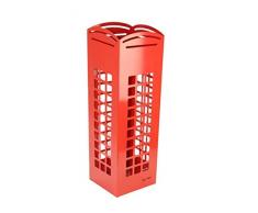 DRW Paragüero de Cabina roja 15,5x15,5x49 cm