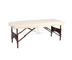 Master Massage Cojín de Franela de algodón, Lavable a máquina para Camilla de Masaje para salón de Belleza, tamaño Universal D00863, 190x81 cm