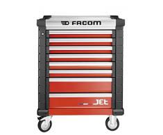 Facom Jet.8M3A JETM3-Carro de Cocina (8 cajones), Color Rojo Carro, Aluminio Madera, 3 modules par tiroir