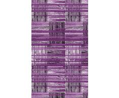 Homemania Alfombra Impresa Purple 1 Geométrico Antideslizante, Multicolor, 80 x 150 cm