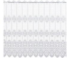 Plauener Spitze 68450_83_w - Cortina (100% poliéster con puntilla, Altura: 83 cm), Color Blanco
