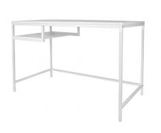 Leitmotiv® Escritorio, Mesa, Consola, Acero, Blanco, Talla única