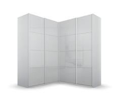 Rauch Möbel Quadra Gabinete de Esquina de Puertas flotantes, Madera de ingeniería, Grau, 181x210x187