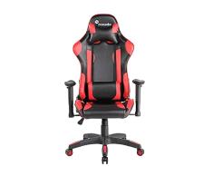 Rocada | Silla Gamer Professional, con Ruedas Giratorias, Altura Regulable, Respaldo Reclinable, Color Negro y Rojo