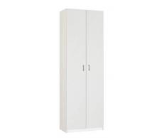 MUEBLES PITARCH Turín Armario, Aglomerado de partículas y melamina de Alta Densidad, Blanco, 180 x 60 x 35 cm