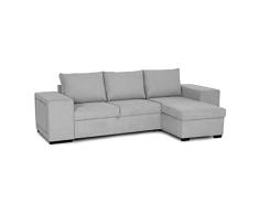 BUDWING Juan - Sofa Cama Chaise Longue Reversible - Izquierda O Derecha, con Almacenamiento, con Estante, con Puf, Tejido Fácil De Limpiar, Medidas: 272cm(Ancho) X152cm(Fondo) X86cm(Alto)