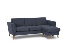 BUDWING Angel Sofa 3 Plazas Chaise Longue, Arco Reversible(Lado Derecho o Izquierdo), en Tejido Poliéster, Medidas totales 220cm(Ancho) x135cm(Fondo) x81,5cm(Alto)