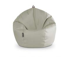 HAPPERS Puff Pelota Polipiel Indoor Ceniza