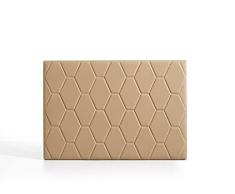 ECCOX - Cabecero de Cama Agata en Polipel - Cabezal Tapizado en Polipiel con Acolchado de Espuma y Refuerzo Trasero - Color Camel - Cama 160-160x110x6,5 cm