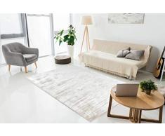 One Couture - Alfombra Moderna, 100% Viscosa (Fibra de bambú)., Beige, 120 x 170 cm