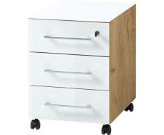 Marca Amazon - Alkove Cajonera con Ruedas, 40x55x50 cm (BxHxT)