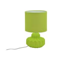 Lámpara de mesa cerámica mate 4 colores D21 x h33,5 cm verde