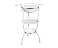 Haku Möbel lavabo, metal, blanco antiguo, 40 x 56 x 85 cm
