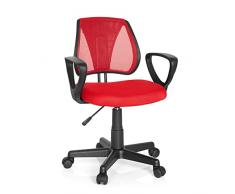 Hjh Office Kiddy Cd Silla de oficina infantil Rojo (Red) 40x53x92 cm