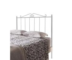 HOGAR24 ES Cabecero de Forja Mod. 211 | Camas de Matrimonio y Juvenil | Fabricado en España | Color Blanco | Cama de 135 cm.