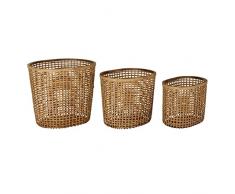 DKD Home Decor Juego de cestas, Estándar