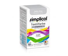 Simplicol Expert Fabric Dye Tinte de Coloración para Textiles: Lavado a Mano o Lavadora - Tiñe y Restaura Sus Telas y Ropa - Gris