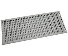 SARO Estantería de Aluminio con Parrillas de plástico, 475 x 1152 mm