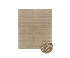 HAMID - Alfombra de Yute Alcázar, 100% Fibra de Yute Natural, Alfombra Suave, Tejida a Mano, Alfombra de Salón, Comedor, Dormitorio, Pasillos, Entrada - Natural (300x250cm)
