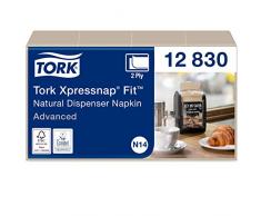 Tork Xpressnap Fit 12830 - Servilleta dispensadora, de recambio para el dispensador de servilletas de papel N14, calidad avanzada - 2 capas, natural, 720 unidades
