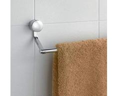 Metaltex Mallorca Toallero de Barra, 60 cm, Acero, Plateado