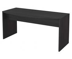 Marca Amazon - Movian Belaya Modern - Escritorio curvo, 80 x 160 x 75 cm (gris)