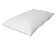 Ailime Cuna colchón Waterfoam, 65x140x10 cm, de Espuma de Poliuretano Ortopédica, Poliéster, Blanco, Un Cuadrado