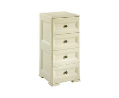 Tontarelli 8086090909 Omnimodus - Cajonera de 4 cajones (40 x 43 x 85,5 cm), Color marrón