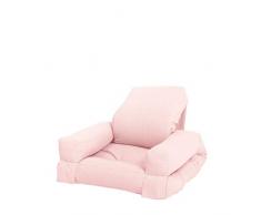 Karup Design Pink Mini Hippo-Sillón diseño de futón y Cama habitación Juvenil, Muebles Infantiles en 7 Elegir, Color Rosa Relajar. Repetir, 80% algodón, 20% poliéster, B:65 T:70 H:40