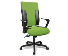 Topstar TF20RS100 Silla de Oficina giratoria Two 20 Fijo y reposabrazos R2 Opa, Funda de Tela