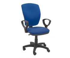 Silla Express Mirage Silla Giratoria con Brazos, Azul, 60x60x94 cm