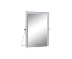 DKD Home Decor Espejo led táctil de sobremesa, Estándar