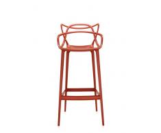 Kartell Masters Stool Taburete, Naranja, 49x109x112 cm