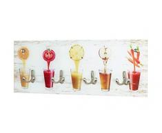 Haku Möbel Perchero de Pared, carbón, 5 x 50 x 20 cm