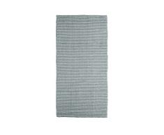 Jute & Co. Malta - Alfombra tapete (algodón, Tejido a Mano, 55 x 180 cm), Color Gris
