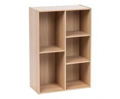 Iris Ohyama, Estante de madera / Cubo de almacenamiento / Librería / Armario de almacenamiento, Facilidad de montaje, Modular, Diseño, Oficina, Casa - Basic Storage Shelf - CX-23C - Marrón claro
