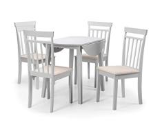 Julian Bowen Coast Mesa de Comedor-Pebble, Madera MDF, Gris, Dining Table