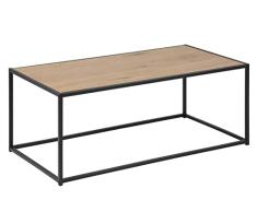 Amazon Brand - Movian Martin - Mesa de centro, 50 x 100 x 40 cm (largo x ancho x alto), efecto de roble