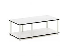 Furinno Soporte De TV, White(Ex)/White, Mid 31.5(W) x10.9(H) x15.6(D)