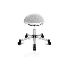 Topstar SH17BB7 - Taburete Giratorio para Hacer Fitness, Convertible en Pelota de Goma, Color Blanco